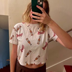 Graphic tee Crop top